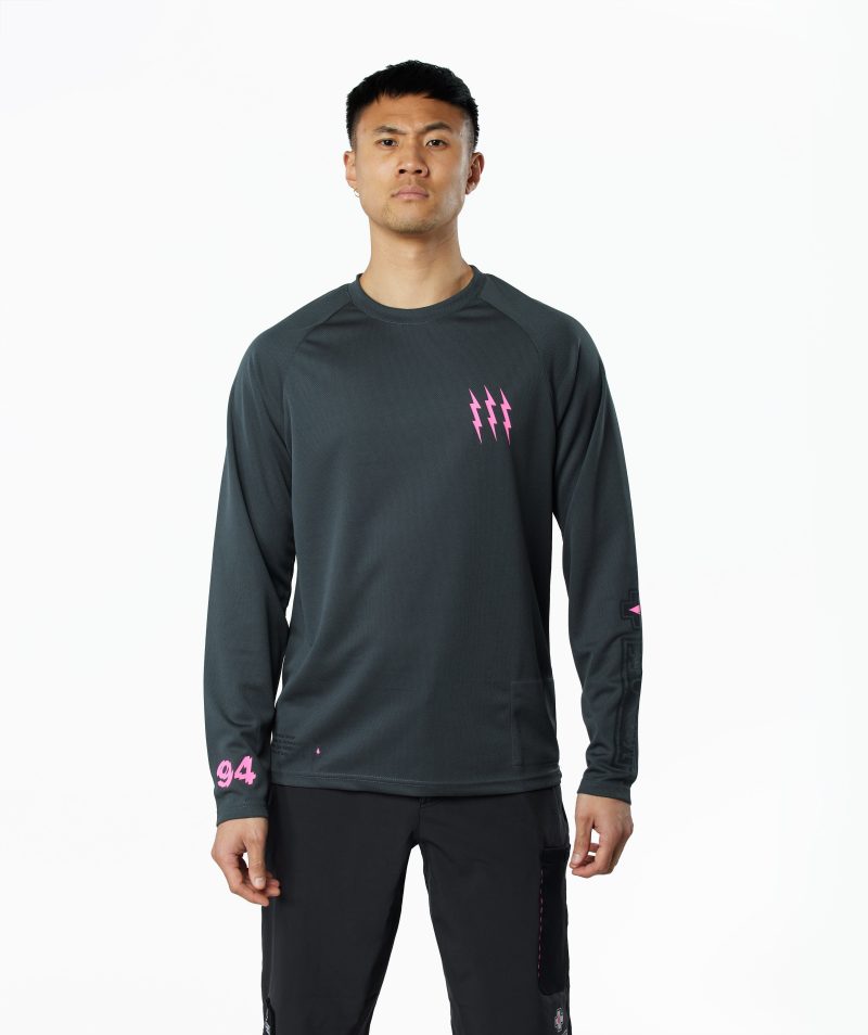 Long Sleeve Mountain Bike Jersey - Grey - Image 4
