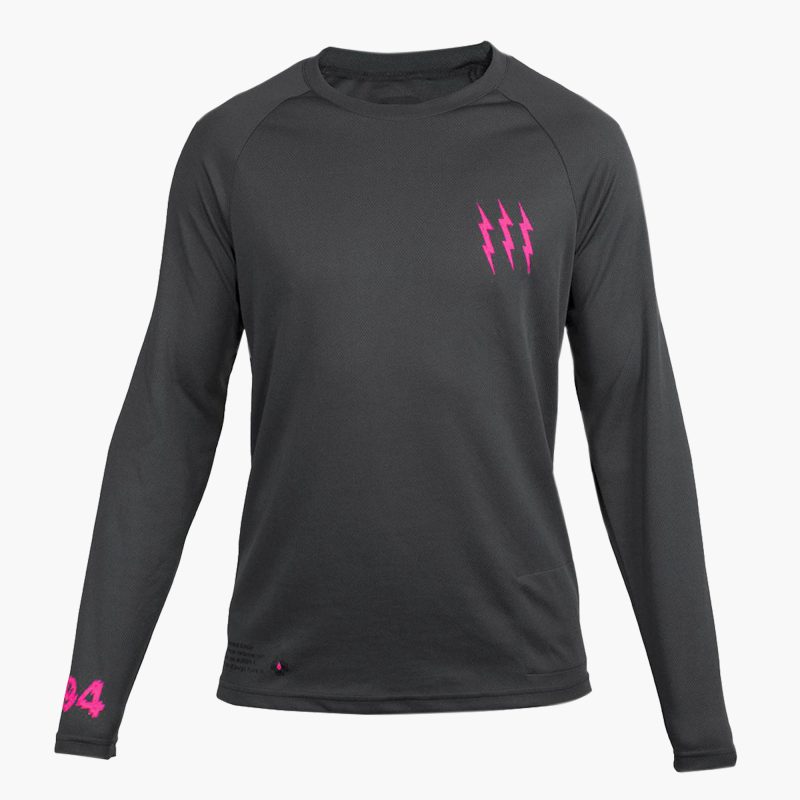 Long Sleeve Mountain Bike Jersey - Grey - Image 7