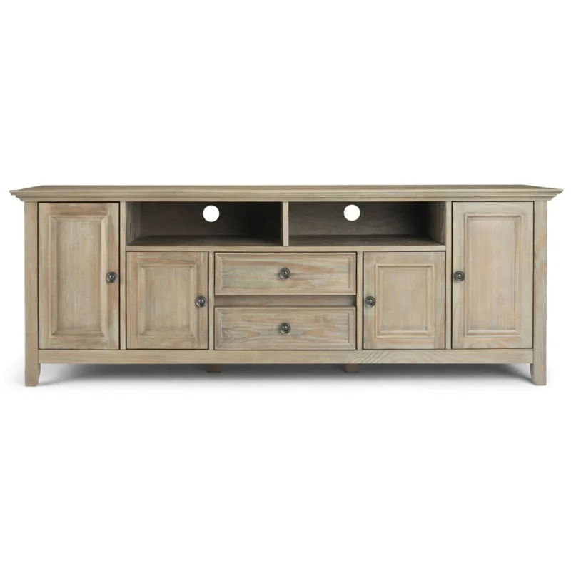 Trent Home Contemporary 72"TV Stand in Distressed Gray - Image 3