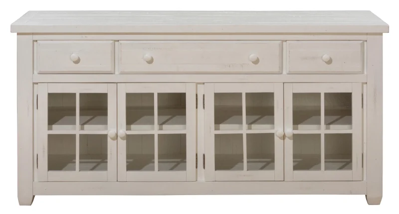 Jofran Madaket Rustic Solid Reclaimed Pine 66"Media Console - Image 2