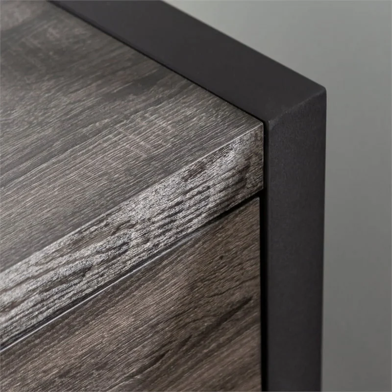 Pemberly Row 70"Modern TV Stand Console in Charcoal Gray - Image 7