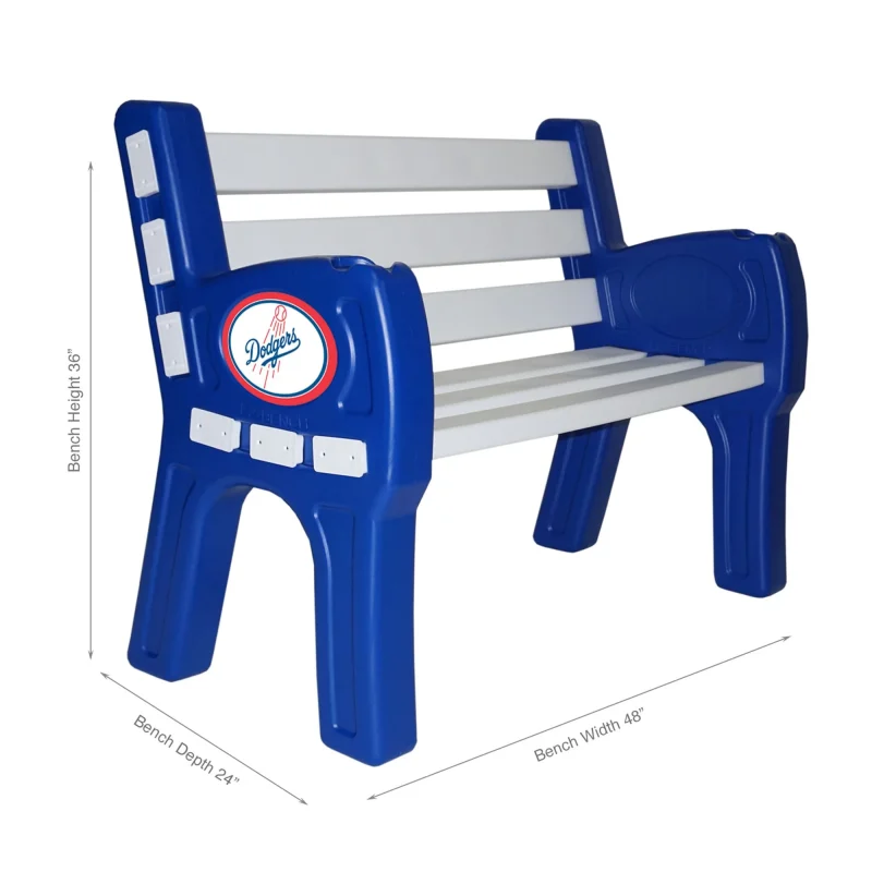 Los Angeles Dodgers Park Bench - Image 2