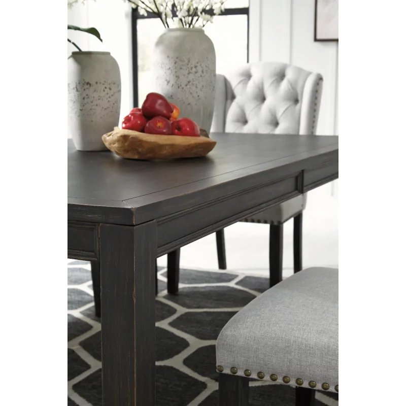 Signature Design by Ashley Jeanette Rectangular Dining Table in Black - Image 4