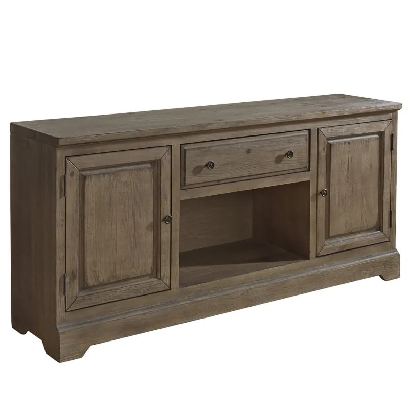 Progressive Furniture Wildfire Wood 68"TV Console In Caramel Brown