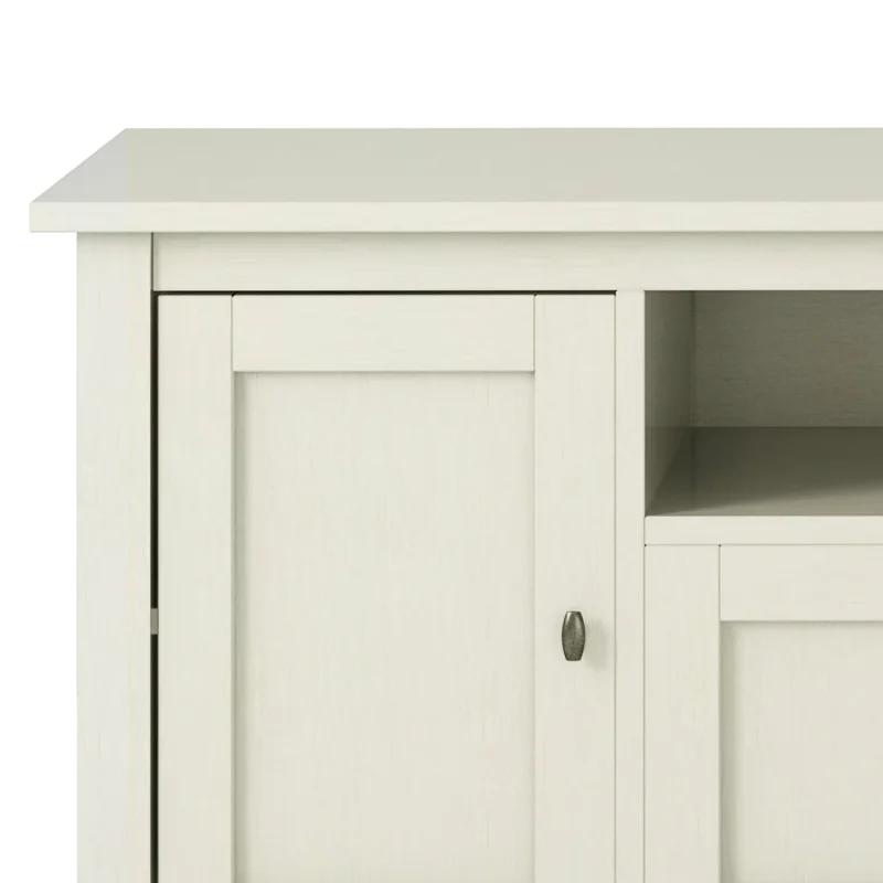 Simpli Home Warm Shaker TV Media Stand in Antique White - Image 5