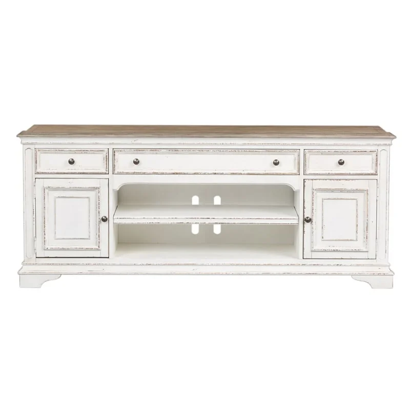 Magnolia Manor White Entertainment TV Stand - Image 8