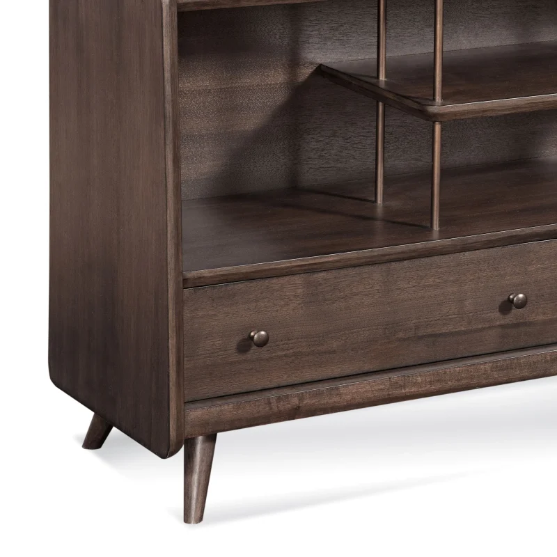 Wallace Wood Media Console in Brown - Image 2