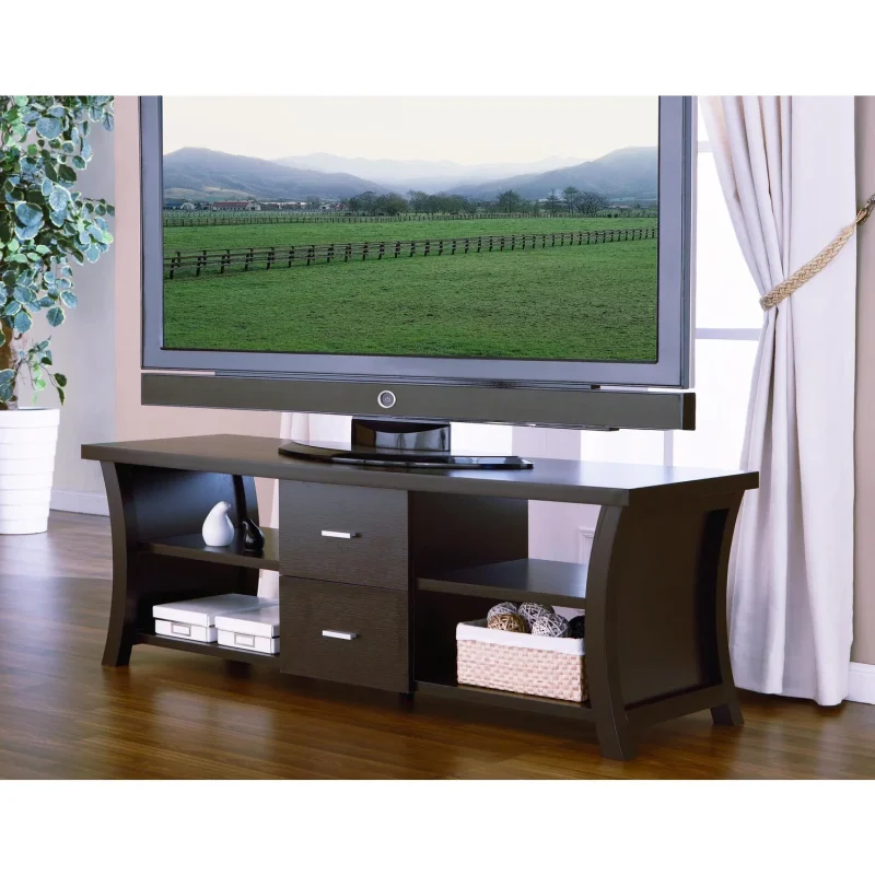 Nyla 2-Drawer Curved Design Media Stand