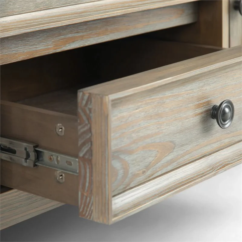 Trent Home Contemporary 72"TV Stand in Distressed Gray - Image 7