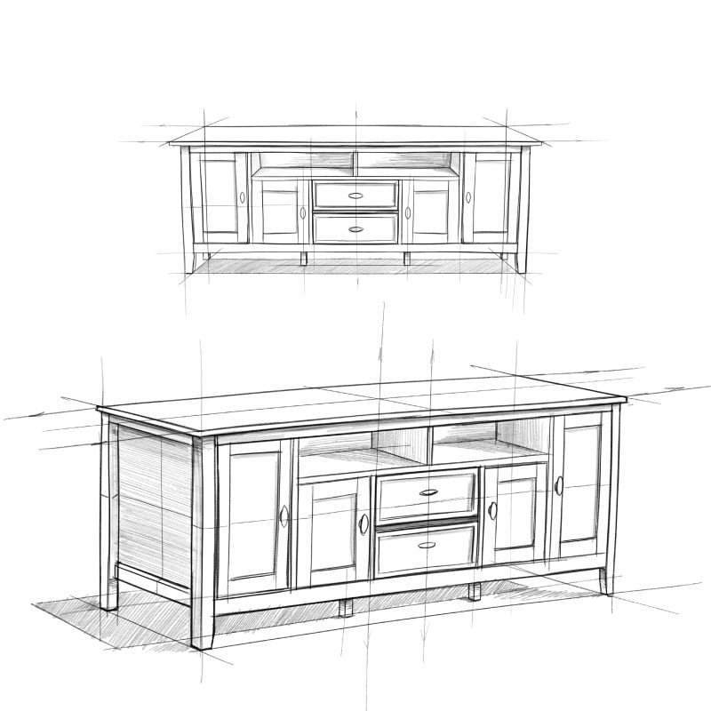 Simpli Home Warm Shaker TV Media Stand in Antique White - Image 2