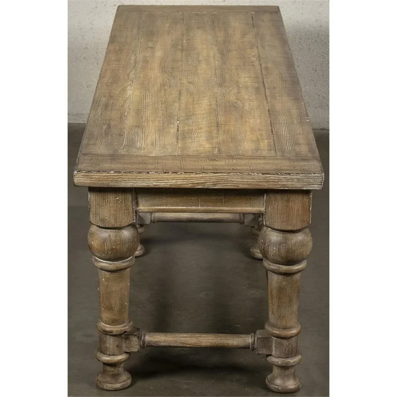 Riverside Furniture Sonora Wood Dining Bench in Snowy Desert Brown - Image 2