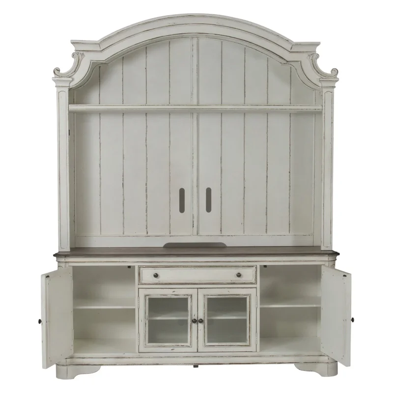 Magnolia Manor White Entertainment Center - Image 4